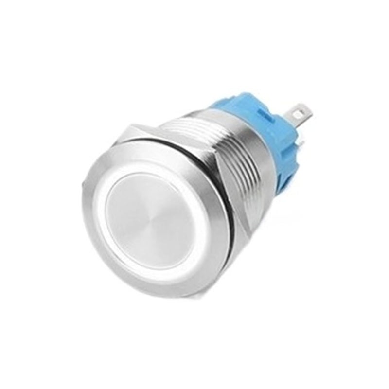 19 مم زر ضغط ذاتي القفل أخضر طاقة معدني مقاوم للماء IP65 ضوء LED 100-240 فولت - Image 1